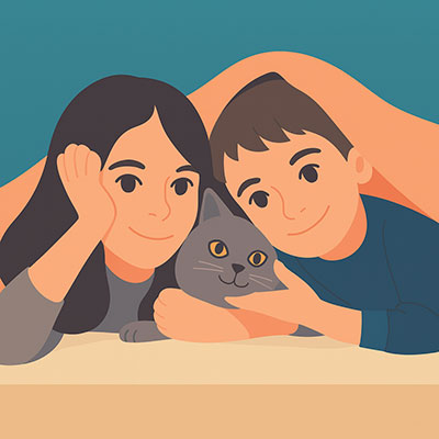 niños y mascotas alejados
